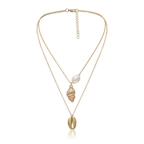 LAST ONE 💖Shell Pearl layered Necklaces - Picture 6 of 8